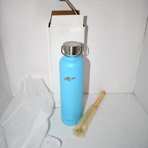 Turtle 32 oz Stainless Steel Insulated Water Bottle Thermos, Leak Proof, Double